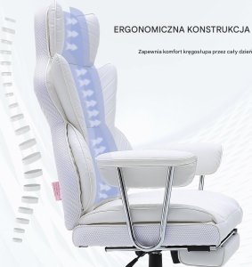 Krzesło biurowe Vevor Biurowy fotel wypoczynkowy z podnóżkiem 3