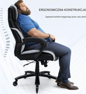 Krzesło biurowe Vevor Biurowy fotel wypoczynkowy z podnóżkiem 4