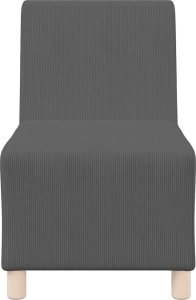 vidaXL Sofa Fotel Ciemnoszary 55 cm Tkanina Corduroy 4