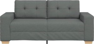 vidaXL vidaXL Sofa dwuosobowa, ciemnoszara, 140 cm, tkanina 4