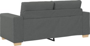 vidaXL vidaXL Sofa dwuosobowa, ciemnoszara, 140 cm, tkanina 6