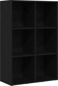 vidaXL Regał na książki czarny dąb 66x30x98 cm drewno klejone (862420) 2