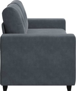 vidaXL Sofa dwuosobowa Ciemnoszara 140 cm Aksamit 5