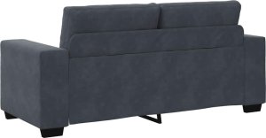 vidaXL Sofa dwuosobowa Ciemnoszara 140 cm Aksamit 6