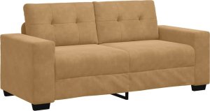 vidaXL Sofa dwuosobowa, brązowa, 140 cm, aksamit 2