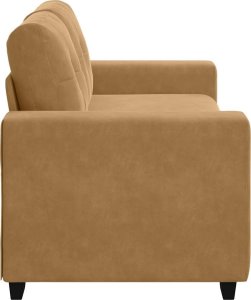 vidaXL Sofa dwuosobowa, brązowa, 140 cm, aksamit 5