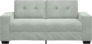 vidaXL Sofa dwuosobowa Jasnoszara 140 cm Aksamit 4