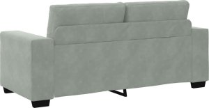 vidaXL Sofa dwuosobowa Jasnoszara 140 cm Aksamit 6
