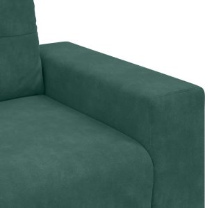 vidaXL vidaXL Sofa dwuosobowa, ciemnozielona, 120 cm, aksamit 7