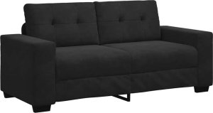 vidaXL Sofa dwuosobowa czarna 140 cm aksamitna 2