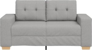 vidaXL Sofa dwuosobowa, szara chmurowy, 120 cm, tkanina 4