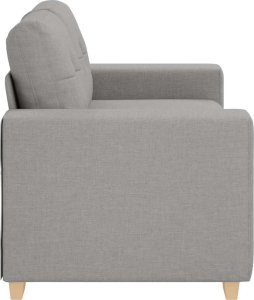 vidaXL Sofa dwuosobowa, szara chmurowy, 120 cm, tkanina 5