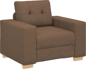 vidaXL Fotel, brązowy, 59 cm, obity tkaniną 2