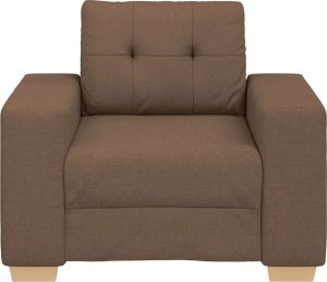 vidaXL Fotel, brązowy, 59 cm, obity tkaniną 4