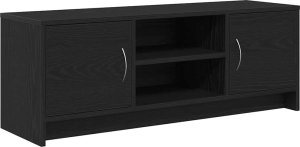 vidaXL Szafka pod TV, czarny dąb 102x30x37,5cm 2