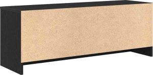 vidaXL Szafka pod TV, czarny dąb 102x30x37,5cm 8