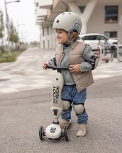Scoot and Ride Ochraniacze dla dzieci, na rolki, wrotki, hulajnogę, rozm. S, kolor: Ash 11