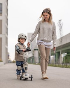 Scoot and Ride Ochraniacze dla dzieci, na rolki, wrotki, hulajnogę, rozm. S, kolor: Ash 14