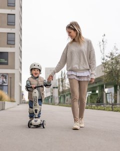 Scoot and Ride Ochraniacze dla dzieci, na rolki, wrotki, hulajnogę, rozm. S, kolor: Ash 15