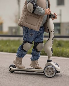 Scoot and Ride Ochraniacze dla dzieci, na rolki, wrotki, hulajnogę, rozm. S, kolor: Ash 10