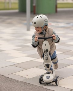 Scoot and Ride Ochraniacze dla dzieci, na rolki, wrotki, hulajnogę, rozm. XXS, kolor: Ash 14