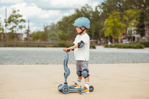 Scoot and Ride Ochraniacze dla dzieci, na rolki, wrotki, hulajnogę, rozm. S, kolor: Steel 11