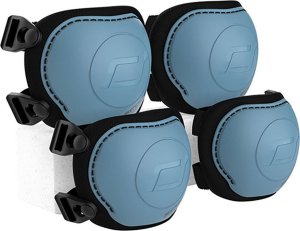 Scoot and Ride Ochraniacze dla dzieci, na rolki, wrotki, hulajnogę, rozm. S, kolor: Steel 4