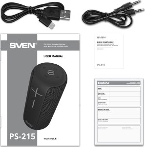 SVEN PS-215 głośnik przenośny / imprezowy Głośnik mono przenośny Czarny 12 W 11
