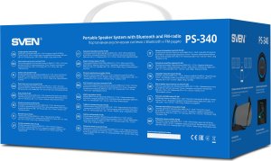 SVEN PS-340 głośnik przenośny / imprezowy Głośnik mono przenośny Czarny 24 W 14