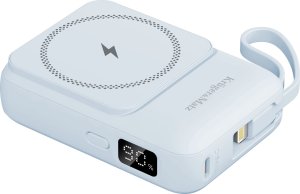 ML POWERBANK indukcyjny Kruger&Matz 10000 mAh Mag Safe z kablem niebieski 2