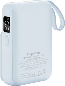 ML POWERBANK indukcyjny Kruger&Matz 10000 mAh Mag Safe z kablem niebieski 6