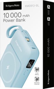ML POWERBANK indukcyjny Kruger&Matz 10000 mAh Mag Safe z kablem niebieski 8