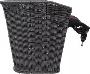 Kosz Verso SH-Z003 na kierownicę mocowany click pleciony grafitowy 330x250x240 Uniwersalny 3