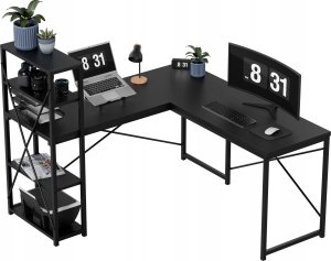 Biurko Mark Adler Leader 5.9 Czarne 145 cm x 48 cm 5