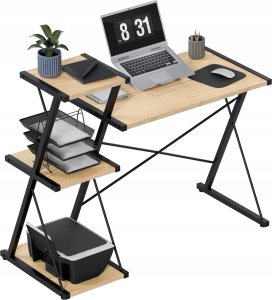 Biurko vidaXL Leader 3.5 Beżowe 114 cm x 50 cm 11