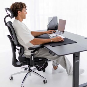 Biurko Mark Adler Leader 7.6 Black Czarne 160 cmx80 cm 7