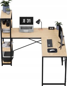 Biurko vidaXL Leader 5.9 Beżowe 145 cm x 48 cm 14