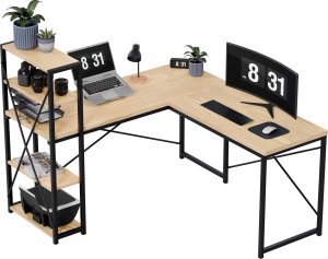 Biurko vidaXL Leader 5.9 Beżowe 145 cm x 48 cm 5