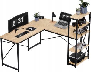 Biurko vidaXL Leader 5.9 Beżowe 145 cm x 48 cm 7