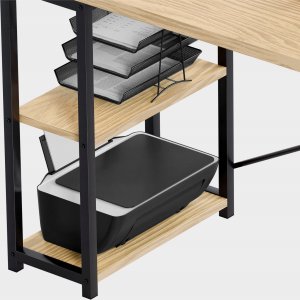 Biurko vidaXL Leader 5.9 Beżowe 145 cm x 48 cm 9