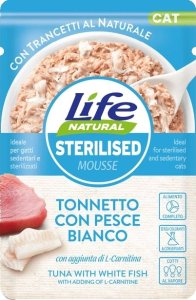 Life Cat Sterilised Karma Dla Kota Tuńczyk Biała Ryba 70g 1