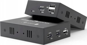Extender KVM HDMI/USB 1080p60Hz do 100m po skrętce Kat6 1