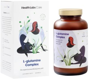 HealthLabs L-Glutamine Complex l-glutamina z aloesem, 210g 1