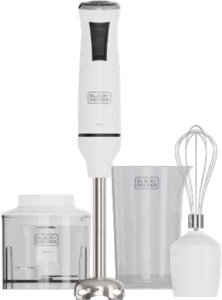Black & Decker BXHBA750E hand blender set 750W white 1