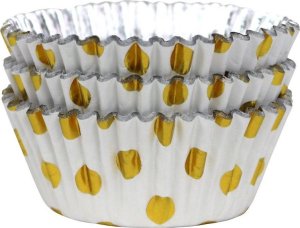 PME Papilotki do babeczek kropki (30 sztuk) białe 3