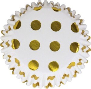 PME Papilotki do babeczek kropki (30 sztuk) białe 4