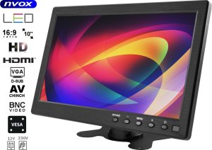Monitor led 10cali cali hd z hdmi vga usb av 12v 1