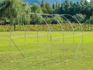 Tunel Foliowy Ogrodowy Szklarnia 2x3 6m2 Zielony na Warzywa Stelaż LEAN 9