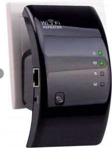 WZMACNIACZ SYGNAŁU WIFI WYGIĘTY W02 czarny 2