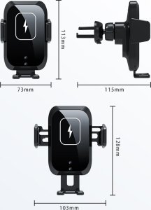 ŁADOWARKA INDUKCYJNA DO SAMOCHODU CZARNA X11 15